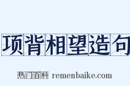 项背相望造句是什么意思的图片